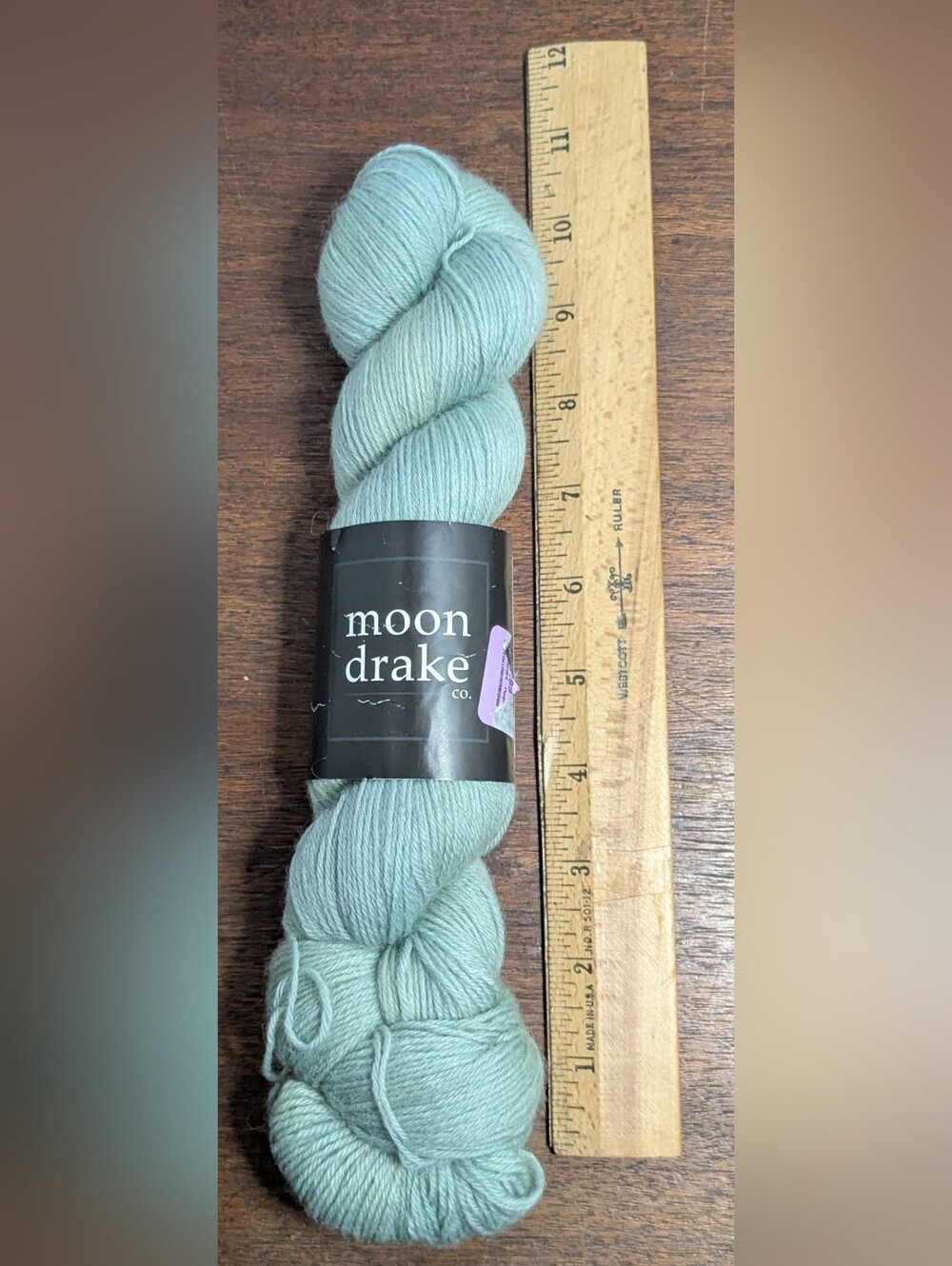 Moon Drake Corriedale Fingering  Merino Yarn 420 Yards Sage